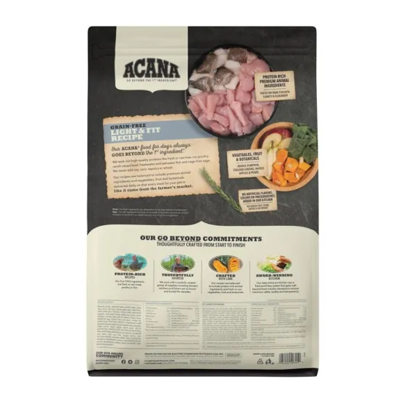 Acana Heritage Light & Fit Formula Alimento Para Perro