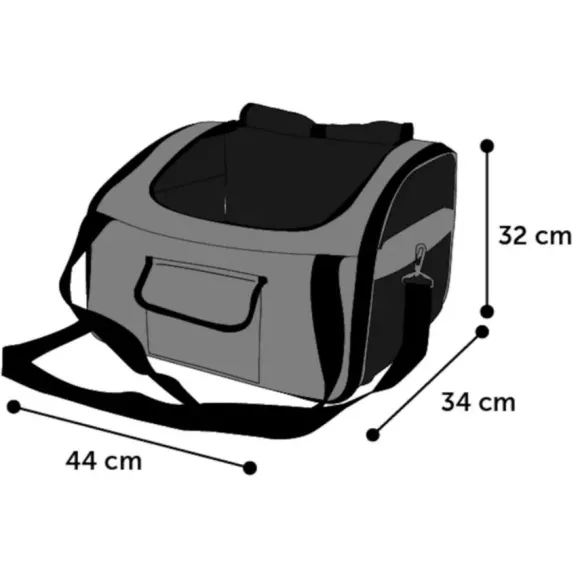 Asiento Para Coche De Pie Ida Para Perros 44X34X32 Cm