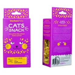 Cats Snack Galletas Rellenas Sabor At N Y Queso