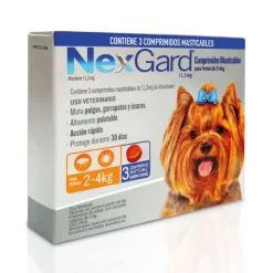 Desparasitante Nexgard Caja De 3 Comp Para Perros De 2 A 4 Kg