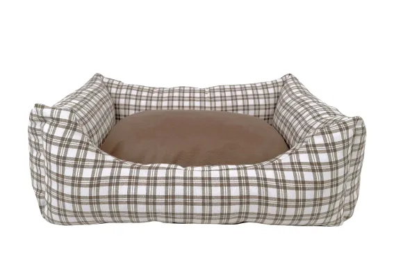 Dogzzz Cama Para Perros Basic Tartan Marr N