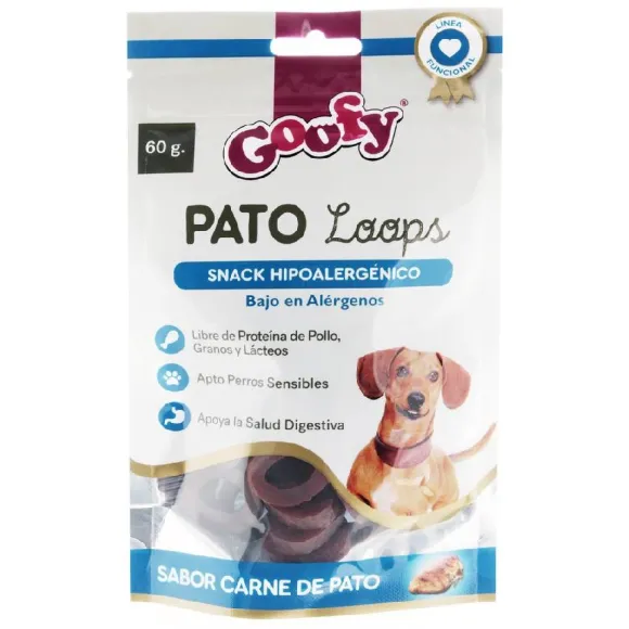 Goofy Pato Loops Hipoalergonico Snack Para Perros