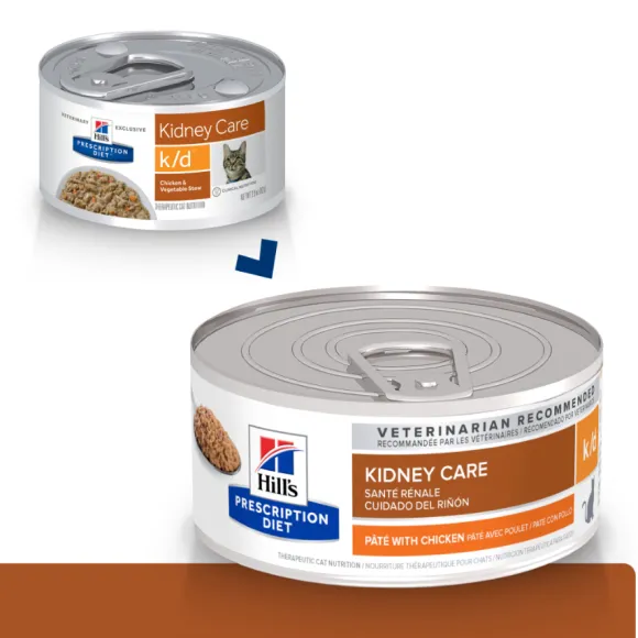 Hills Lata Feline K/D Cuidado Ri On Alimento H Medo Para Gatos