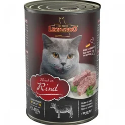 Leonardo Lata Quality Selection Ternera Alimento H Medo Para Gatos 400 Gr