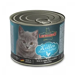 Leonardo Lata Quality Selection Kitten Alimento H Medo Para Gatos 200Gr