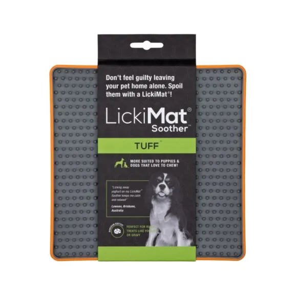Lickimat Plato Interactivo Soother Tuff Naranjo