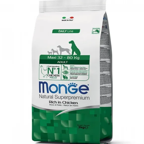 Monge Maxi Adulto Sabor Pollo Alimento Para Perros 12 Kg