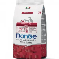 Monge Mini Adult Chicken 3 Kg Alimento Para Perro