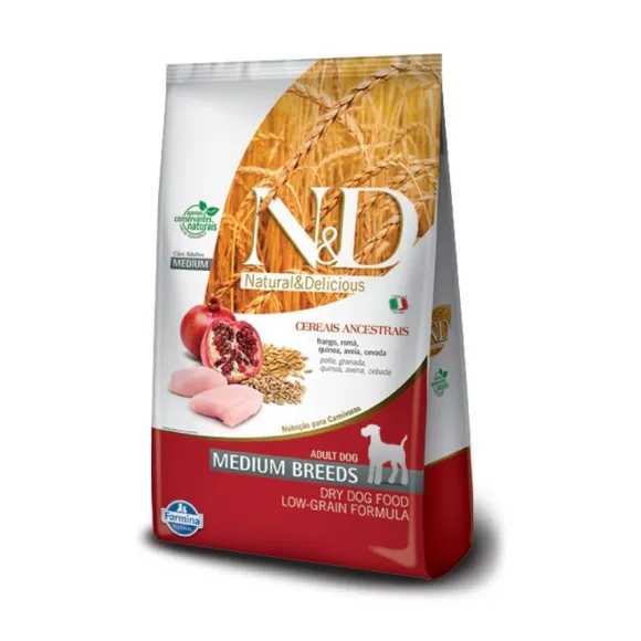 N&D Low Canine Adulto Frango Medium Alimento Para Perro