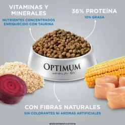 Optimum Castrado Sabor Pollo Alimento Para Gatos