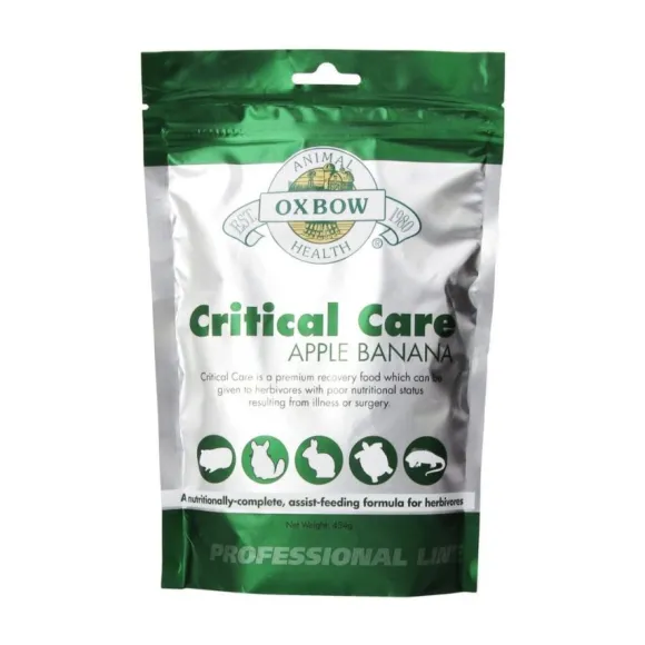 Oxbow Alimento Herbivore Critical Care De Manzana Y Pl Tano 141 Gr