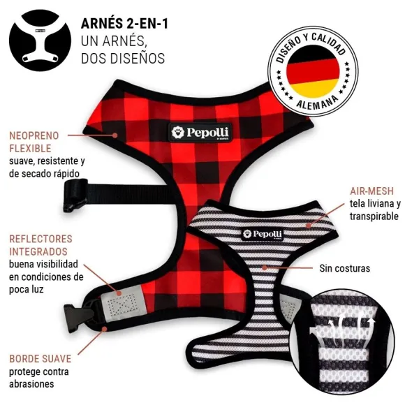 Pepolli Set Arn S 2-En-1 Correa Y Poops Mc French