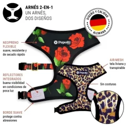 Pepolli Set Arn S 2-En-1 Correa Y Poops Rose