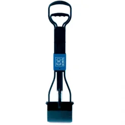 Recogedor De Fecas- Negro Y Azul 66 X 15.5 X 13.5 Cm Pala Larga Negro Y Azul