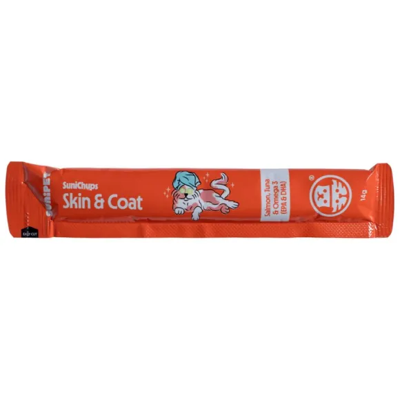 Sunichups Skin & Coat - Snack Funcional Para Gatos